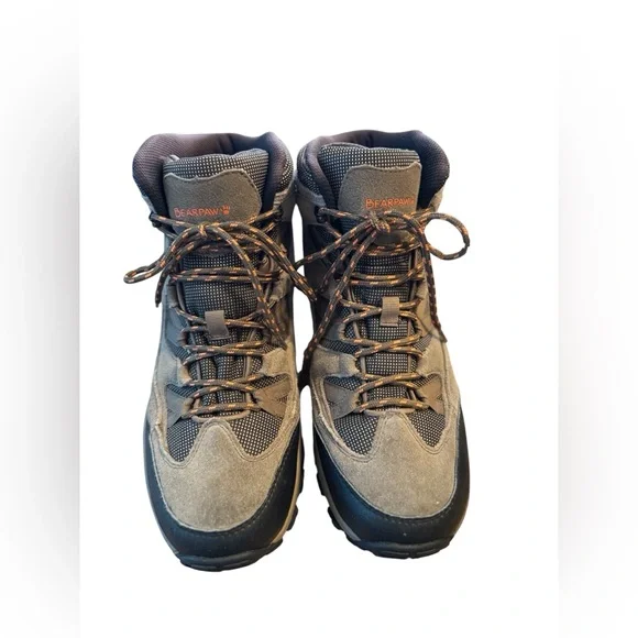 BearPaw Brown/Tan and Black Suede Lace-Up Hiking Boots Bearpaw Tallac Tan Men main image 3